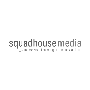 Kundenlogo "squadhouse media", Kunde von hb.design